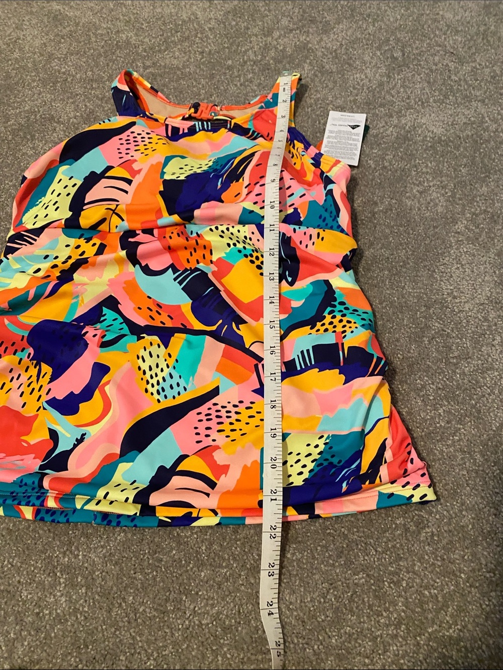 L.L. Bean Tankini Grapefruit Print - Picture 5 of 6
